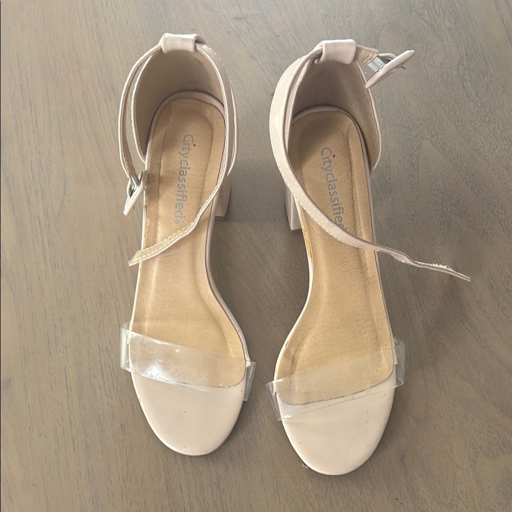 Cityclassified Women's Tan Block Heels